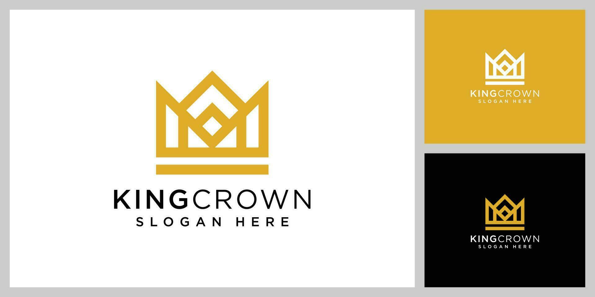 kroon logo vector ontwerpsjabloon