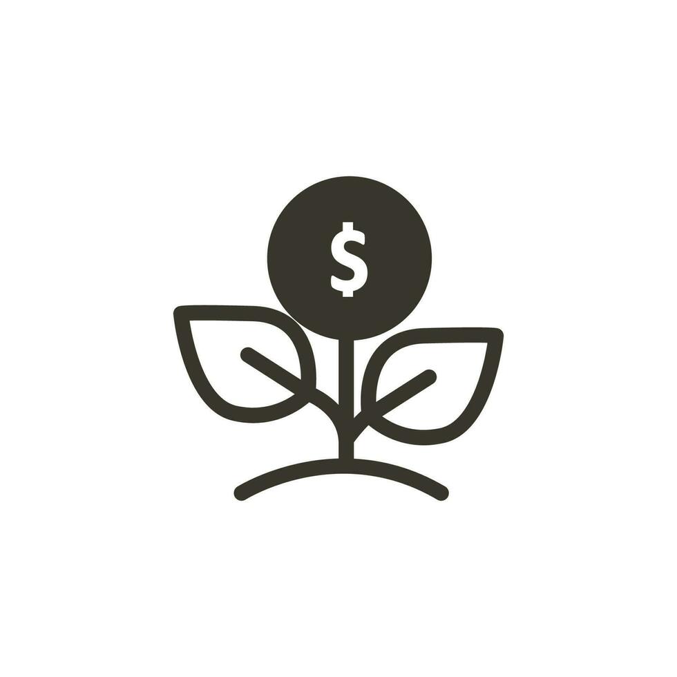 financiën en bedrijf glyph, silhouet icoon. ui icoon in een vlak ontwerp. dun schets pictogrammen vector