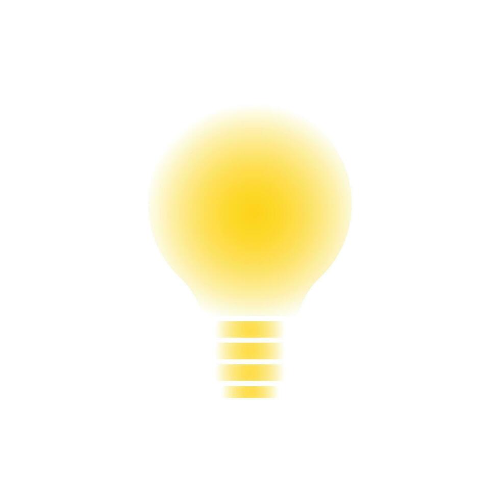 geel lamp icoon Aan wit geïsoleerd achtergrond. vector