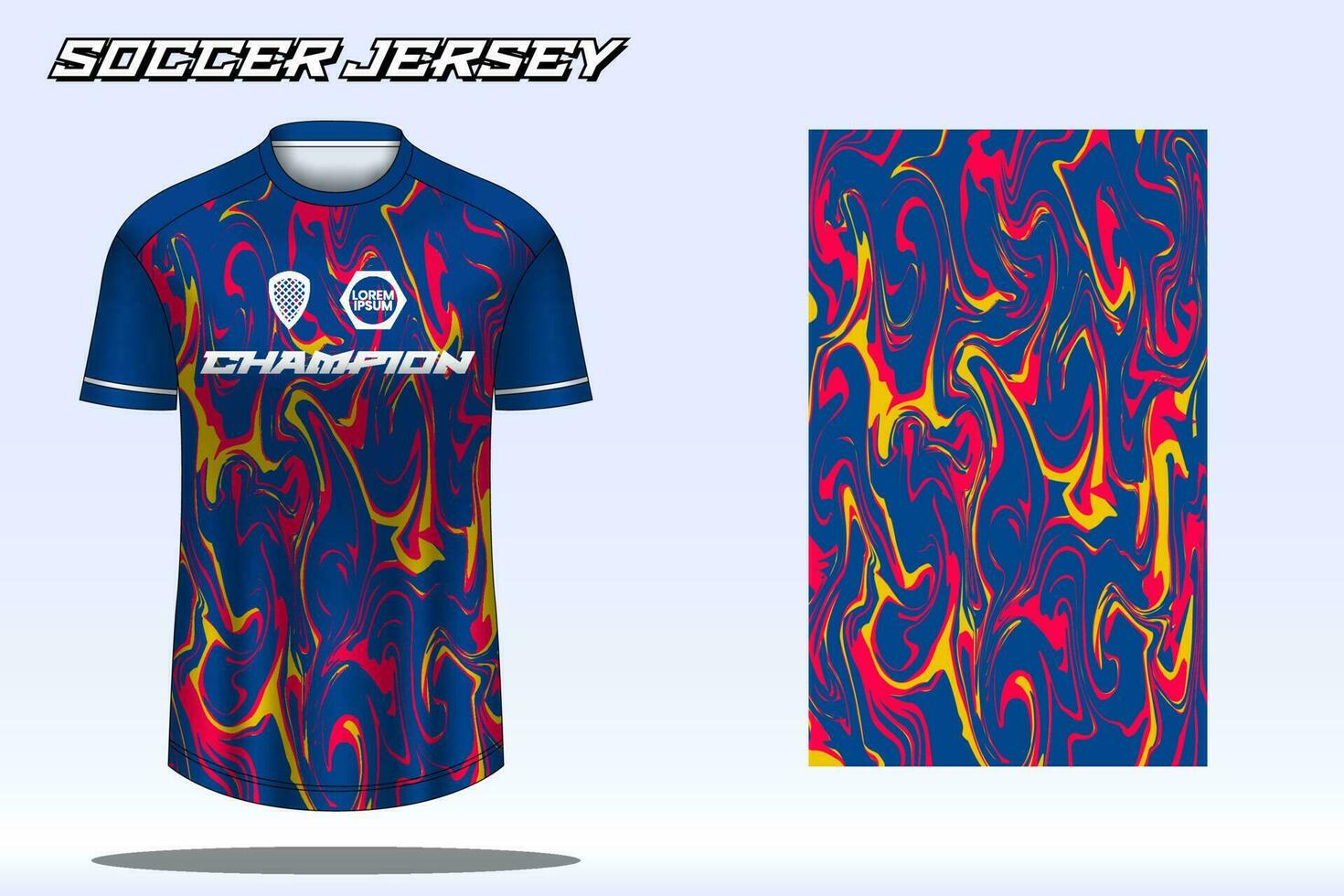 voetbal Jersey sport t-shirt ontwerp mockup voor Amerikaans voetbal club vector