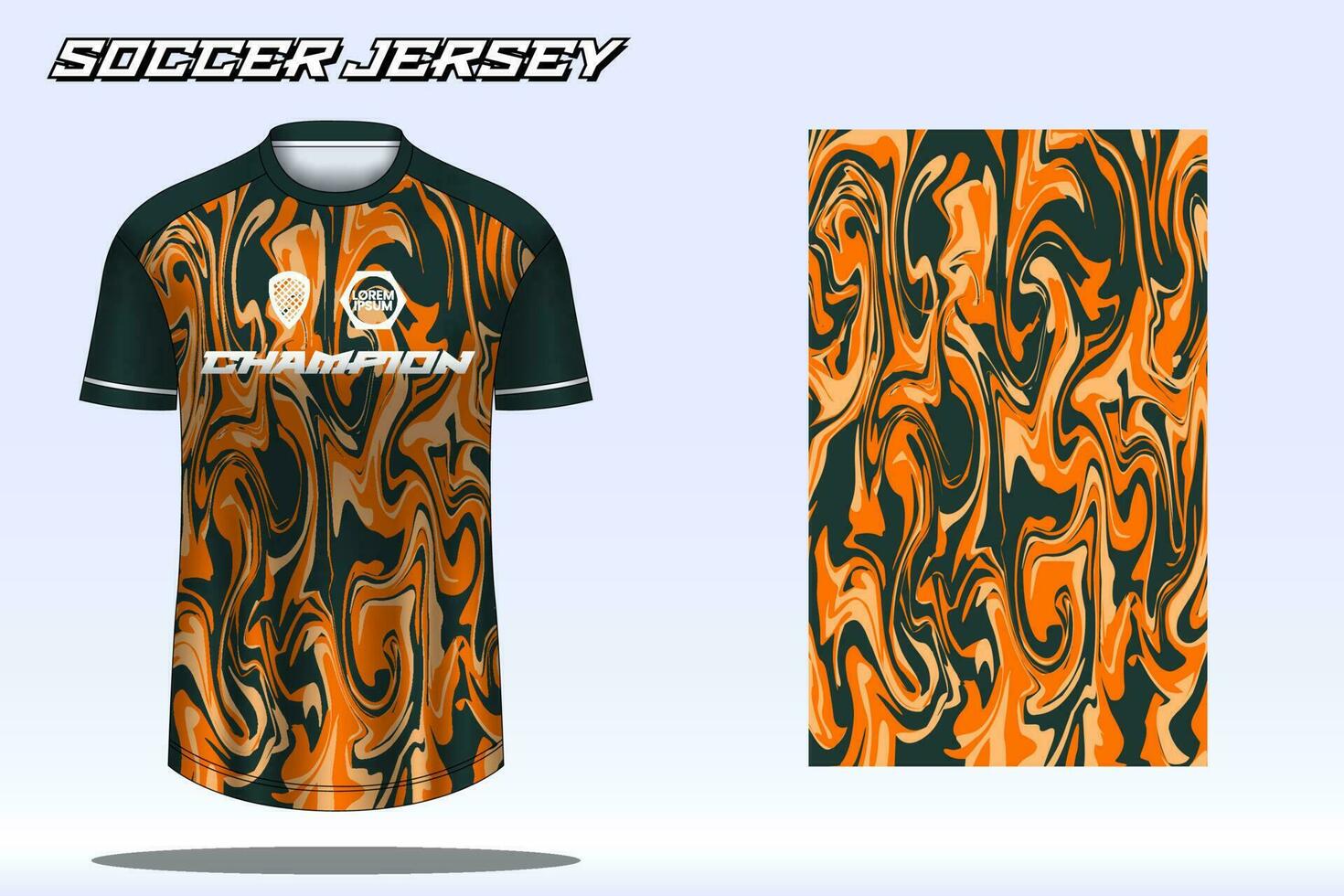 voetbal Jersey sport t-shirt ontwerp mockup voor Amerikaans voetbal club vector