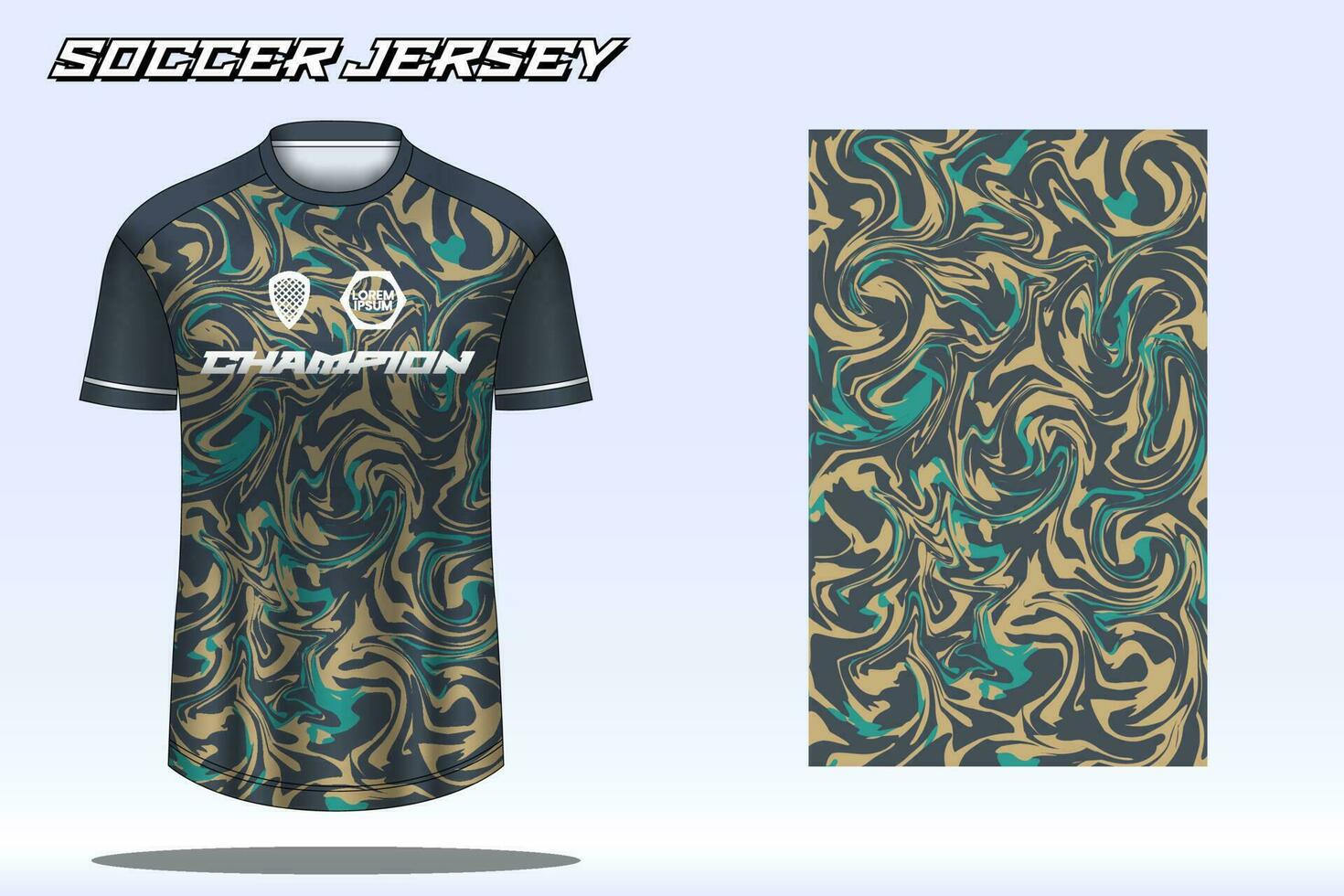 voetbal Jersey sport t-shirt ontwerp mockup voor Amerikaans voetbal club vector