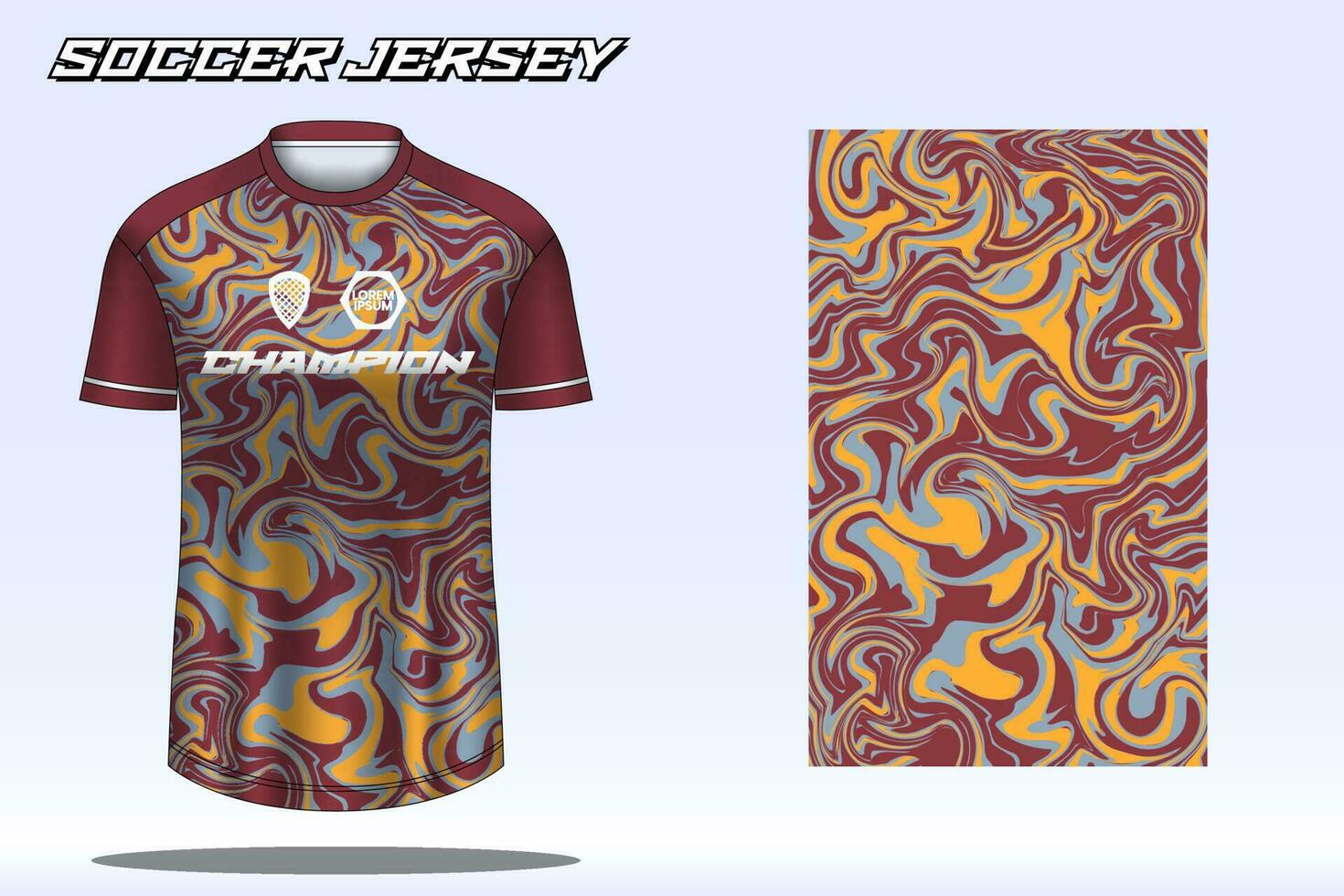 voetbal Jersey sport t-shirt ontwerp mockup voor Amerikaans voetbal club vector