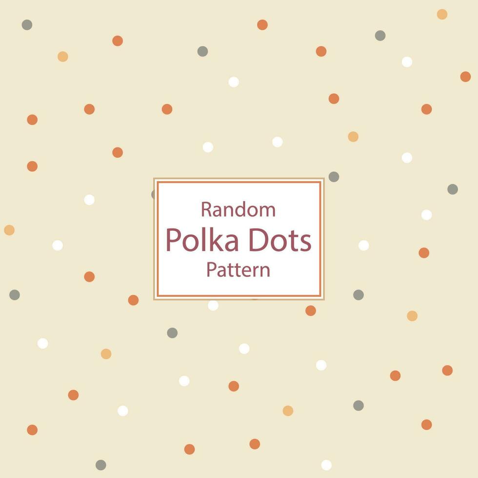 naadloos kleurrijk willekeurig polka dots patroon vector