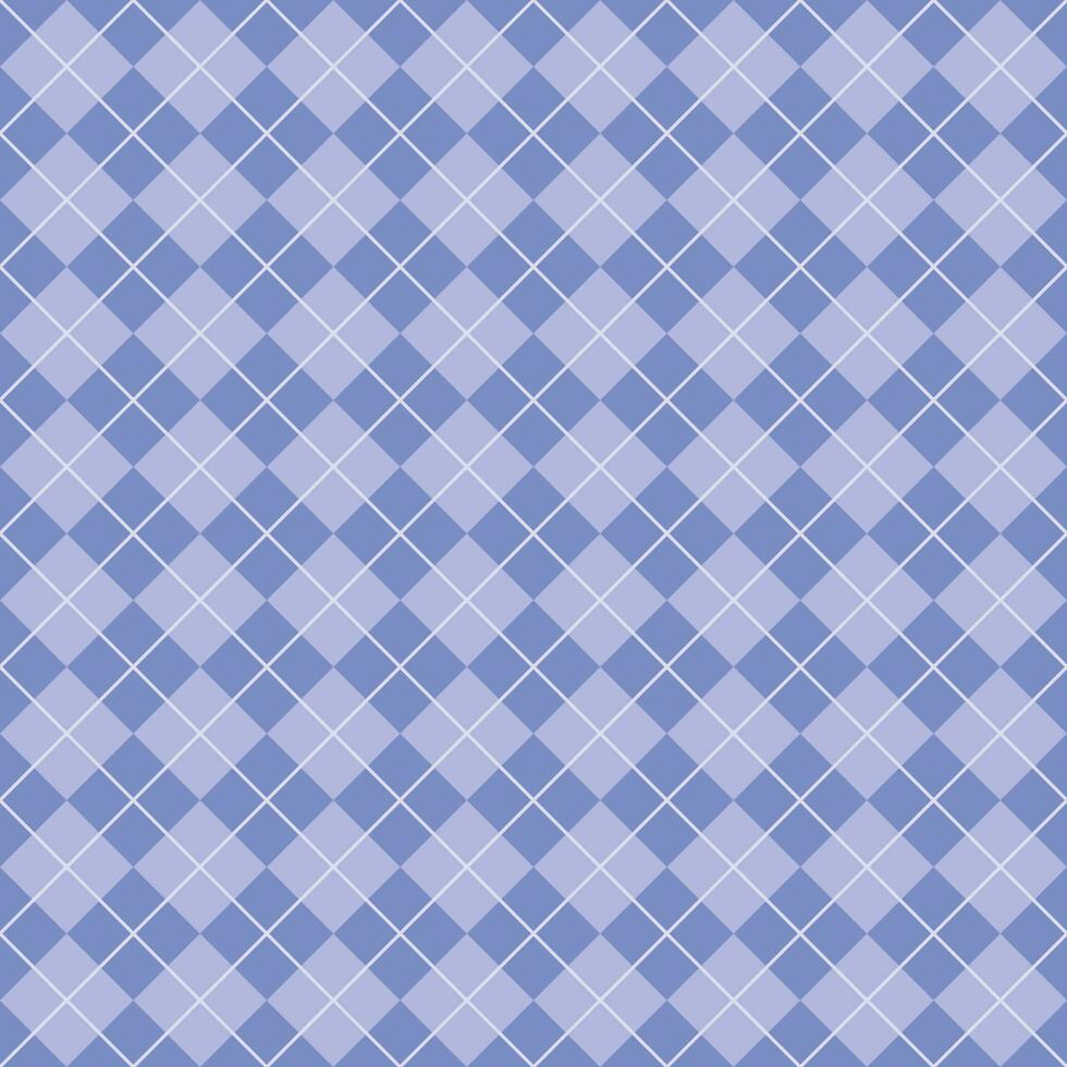 gemakkelijk licht blauw naadloos argyle patroon vector