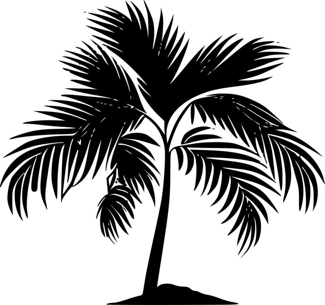 palm - minimalistische en vlak logo - vector illustratie