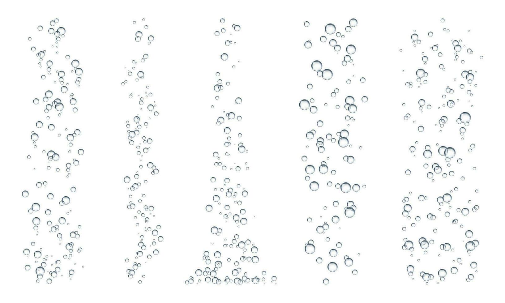 bruisen onderwater- bubbels, Frisdrank, water of zuurstof vector