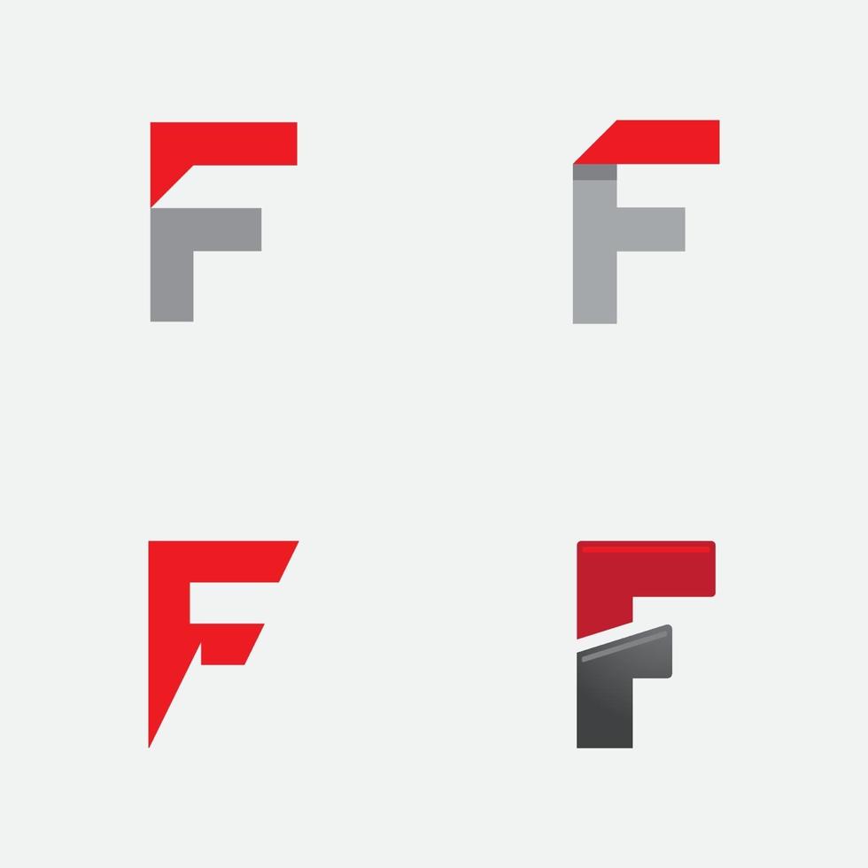 letter f logo pictogram ontwerpsjabloon vector