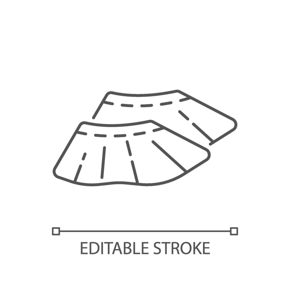 schoen covers lineaire pictogram vector