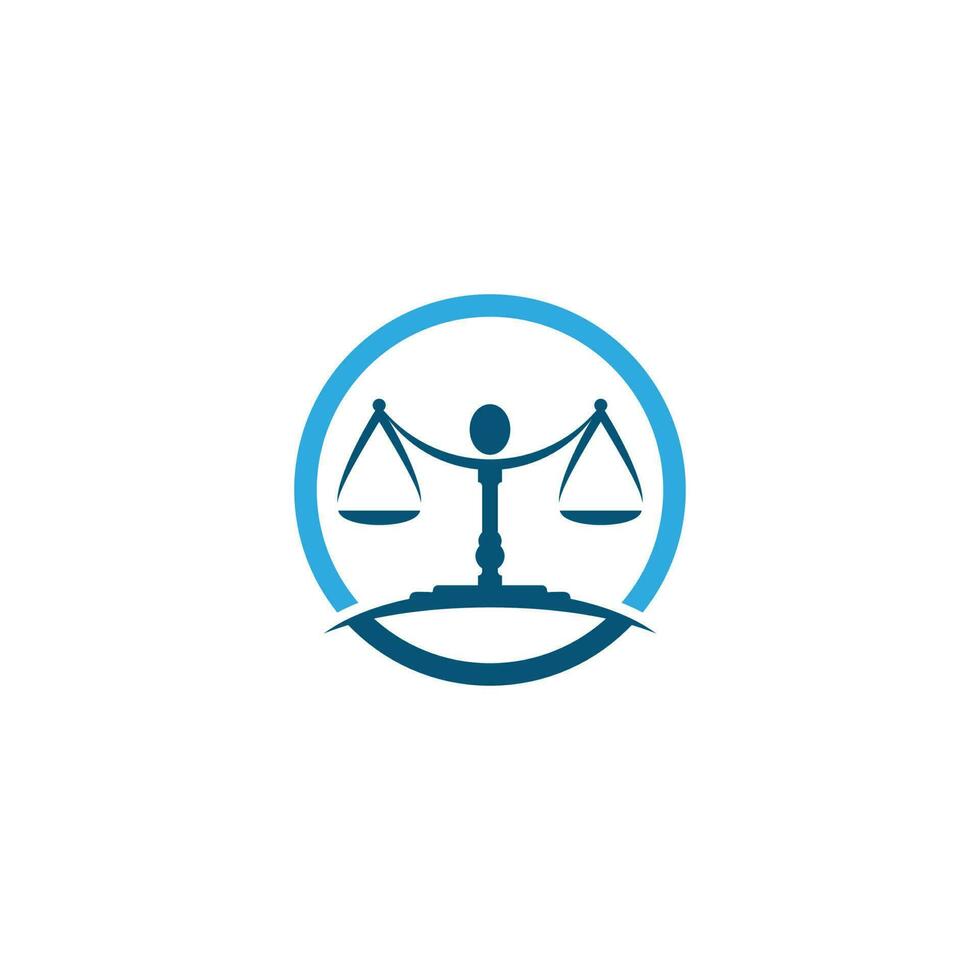 justitie wet logo sjabloon vector