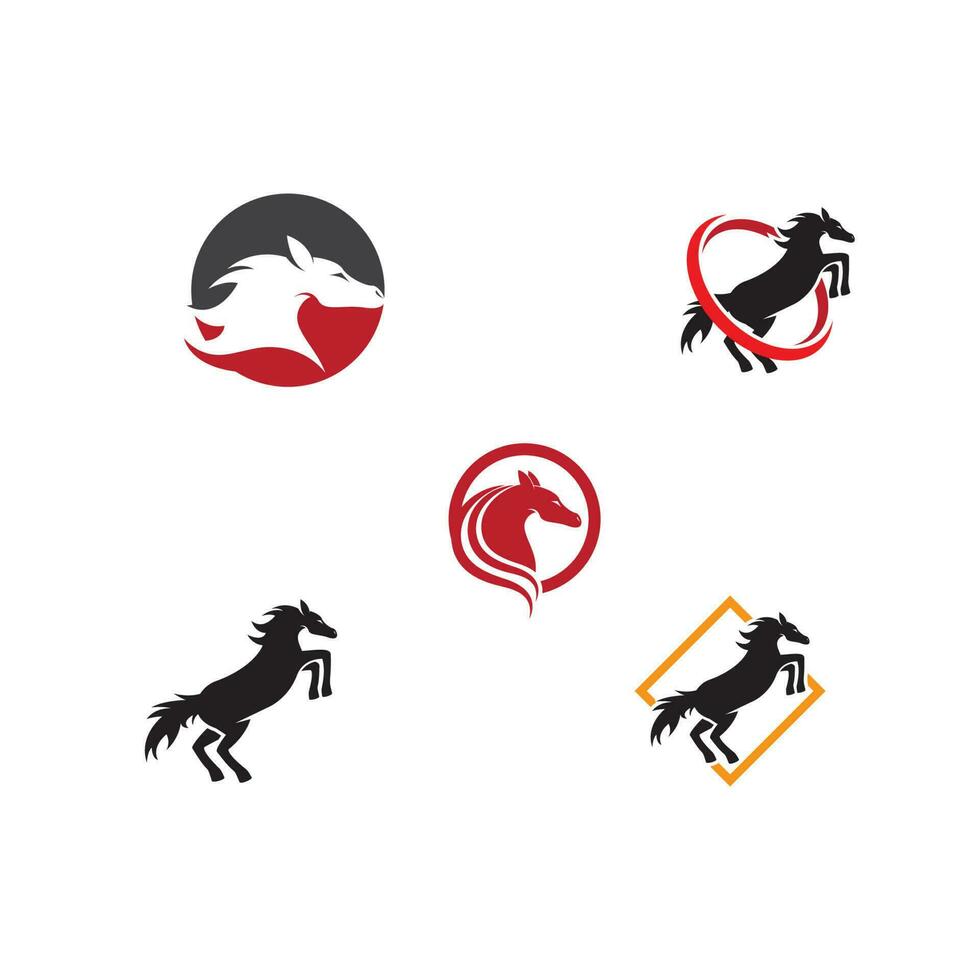 paard logo sjabloon vector pictogram