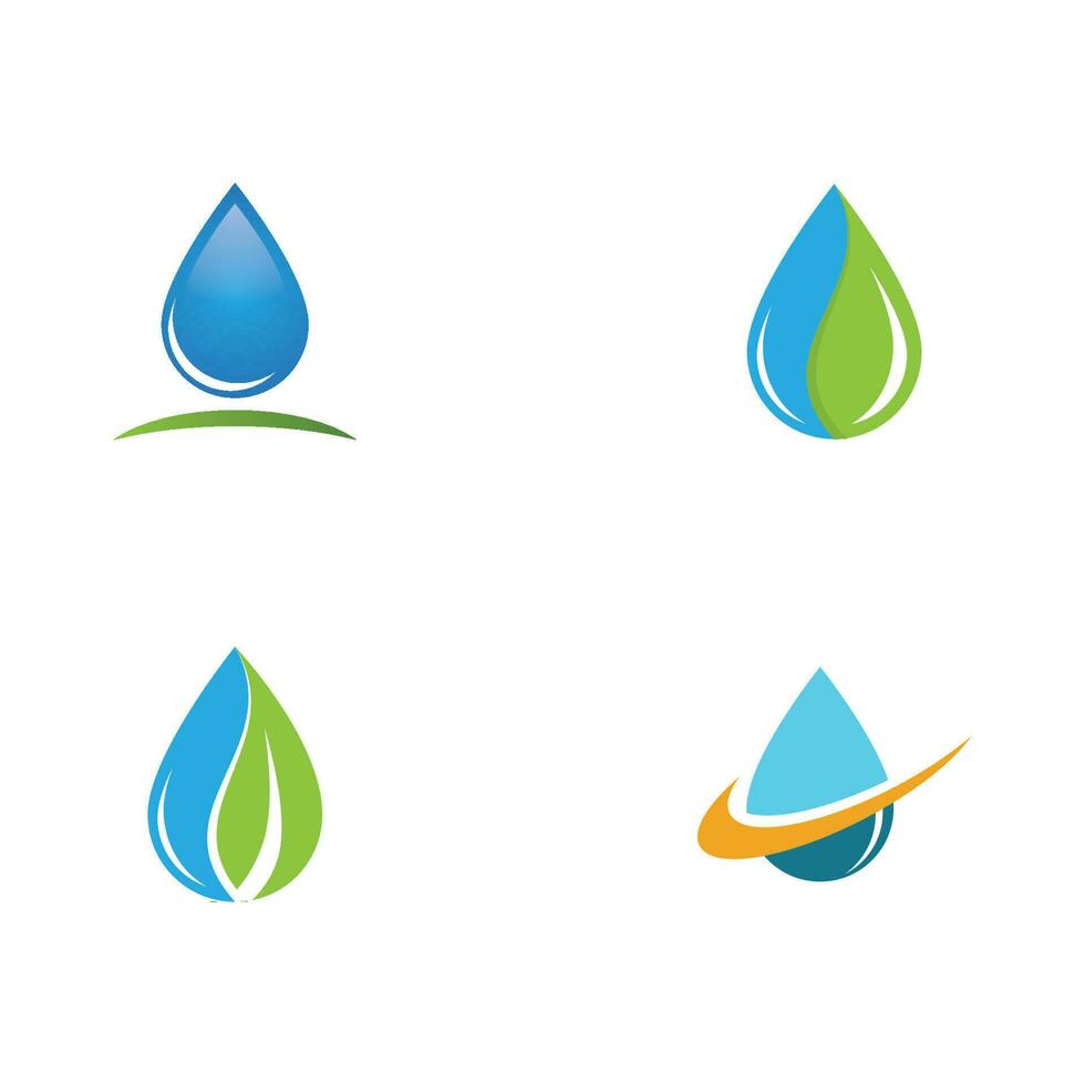 waterdruppel logo sjabloon vector