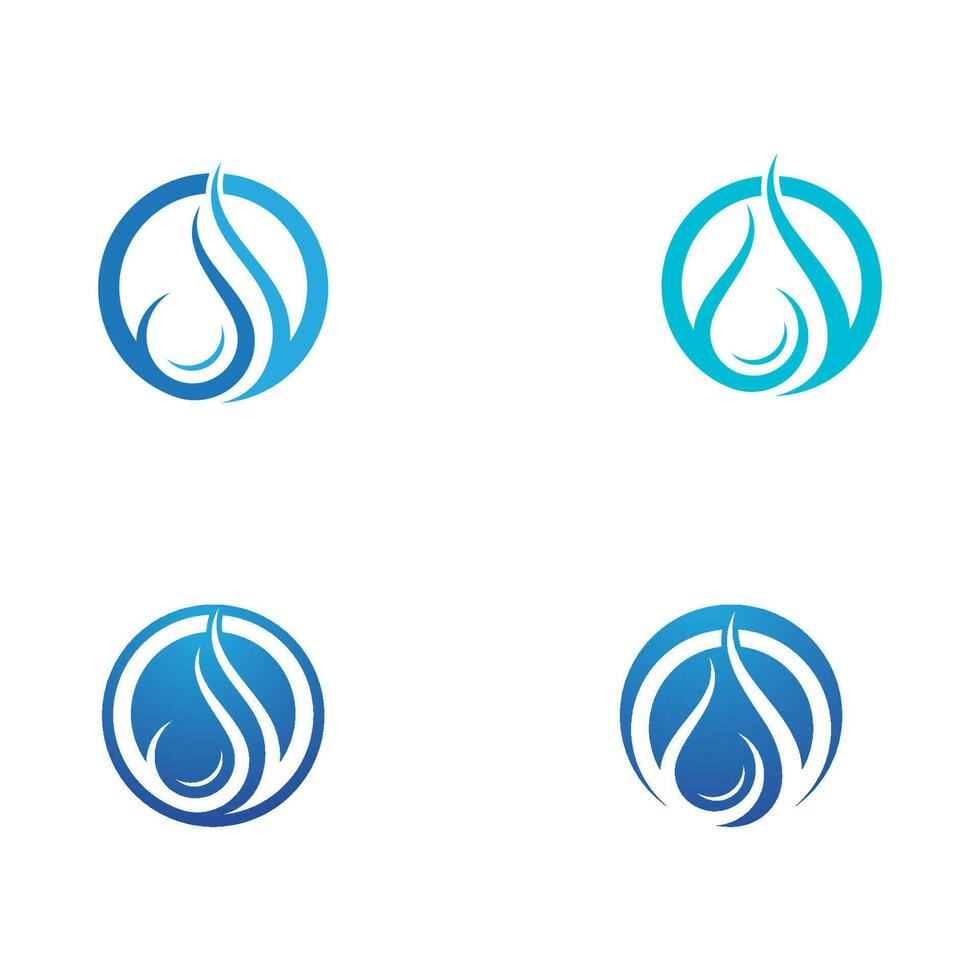 waterdruppel logo sjabloon vector