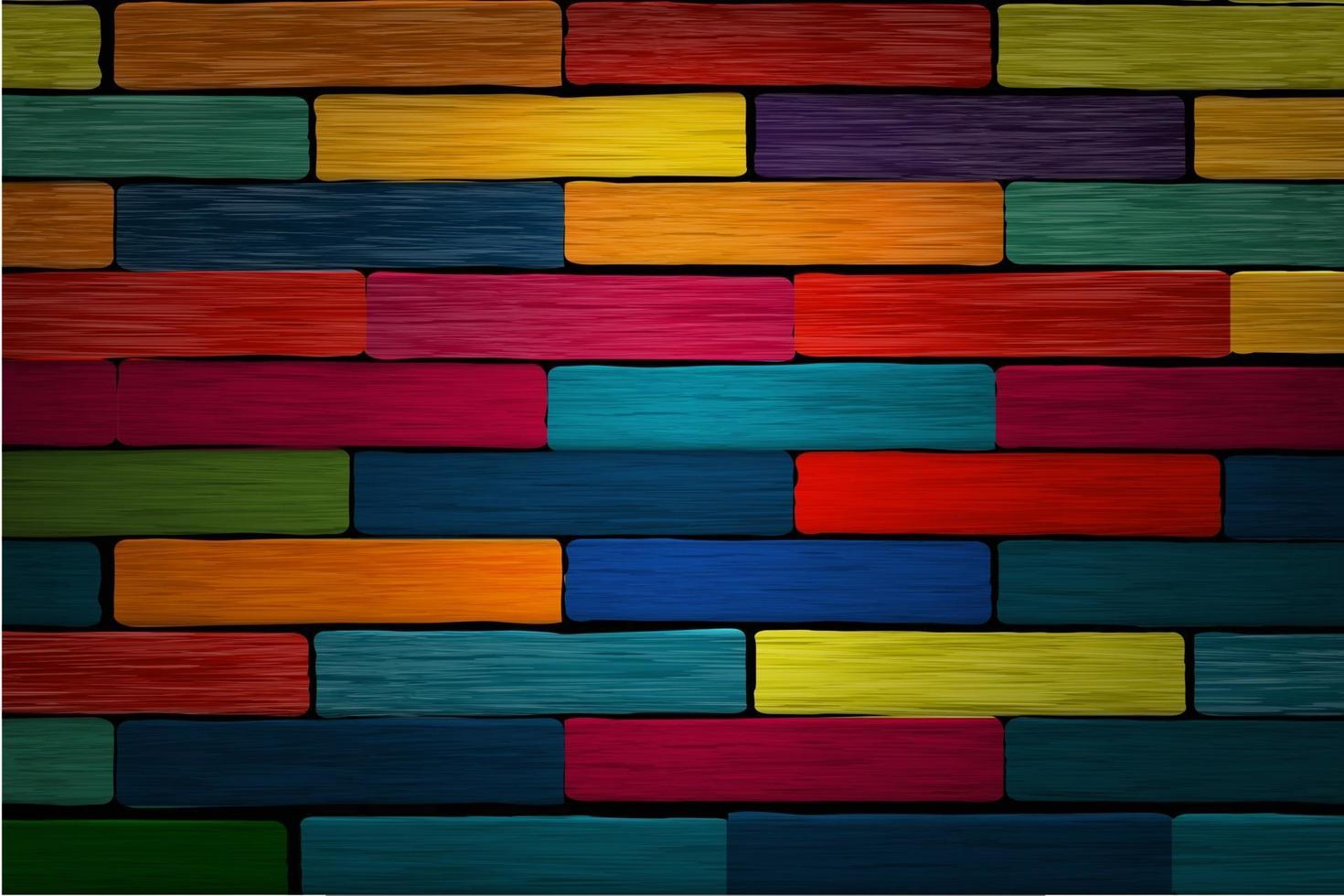 abstracte achtergrond instellen collectie kleuren bakstenen muur vector