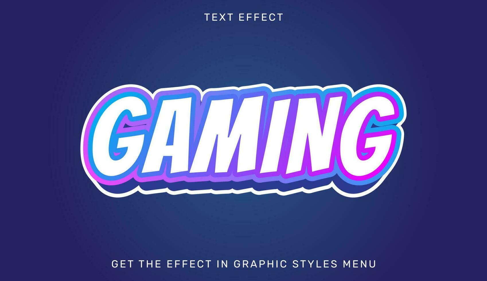 gaming 3d bewerkbare tekst effect sjabloon vector