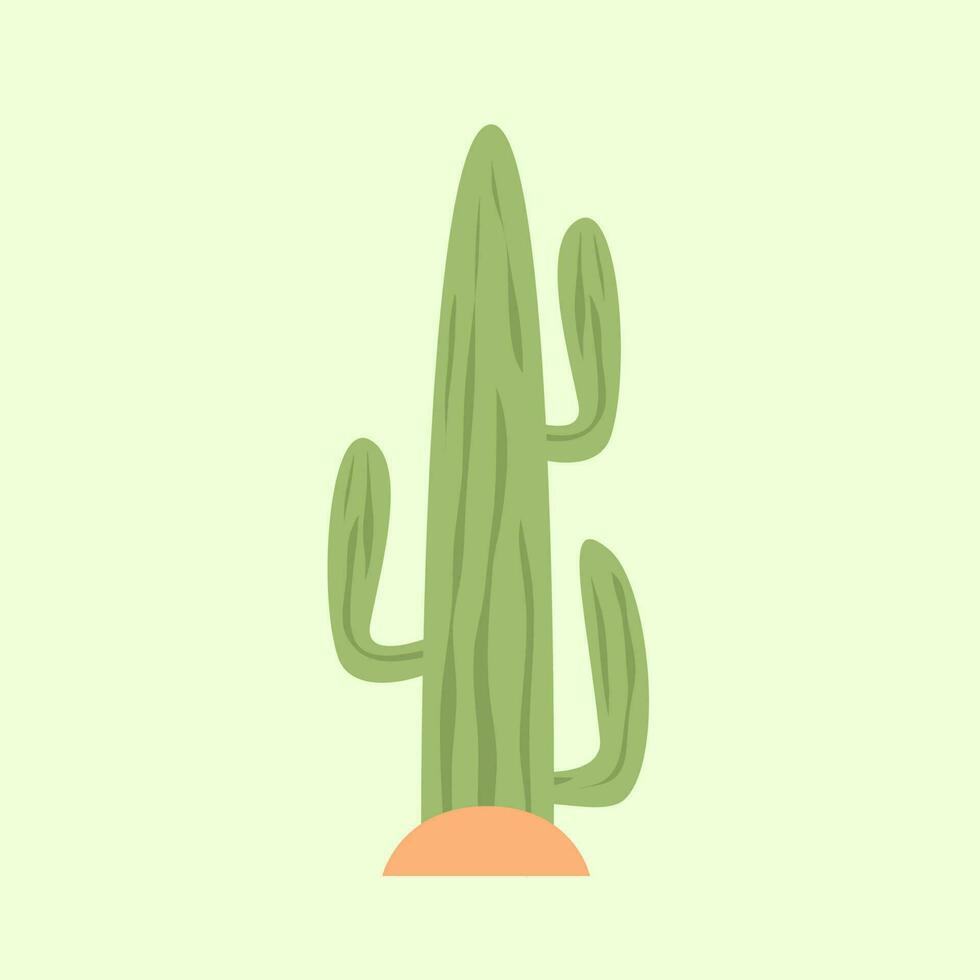 cactus vector illustratie. cactus vlak stijl. vlak illustratie van cactus.