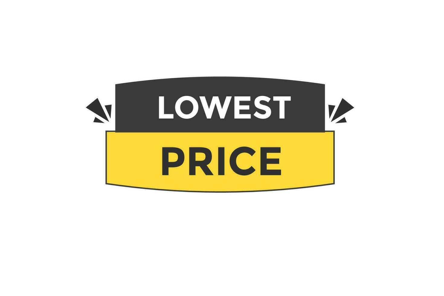laagste prijs vectoren.teken etiket bubbel toespraak laagste prijs vector