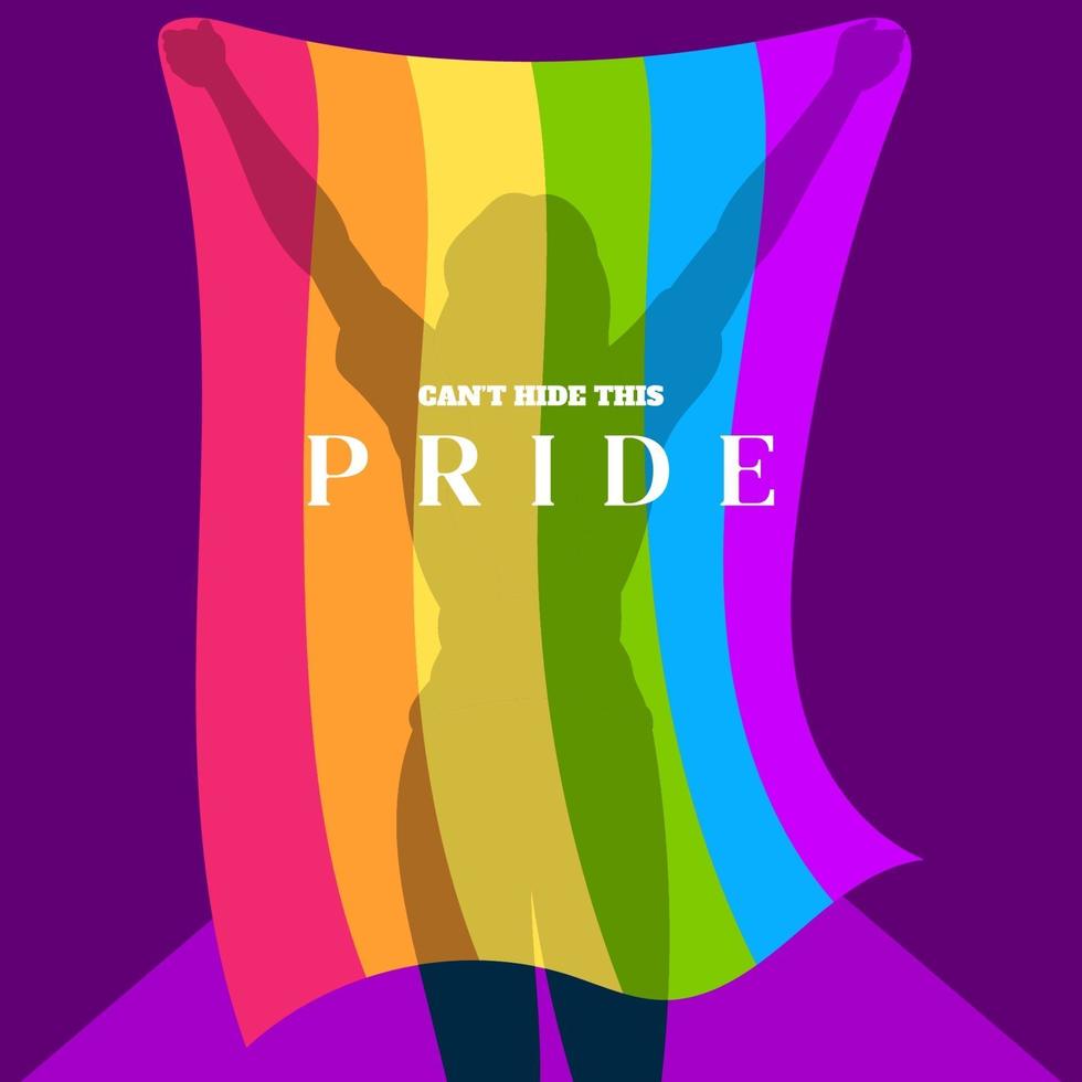 lgbt posterontwerp gay pride lgbtq advertentie divercity concept vector
