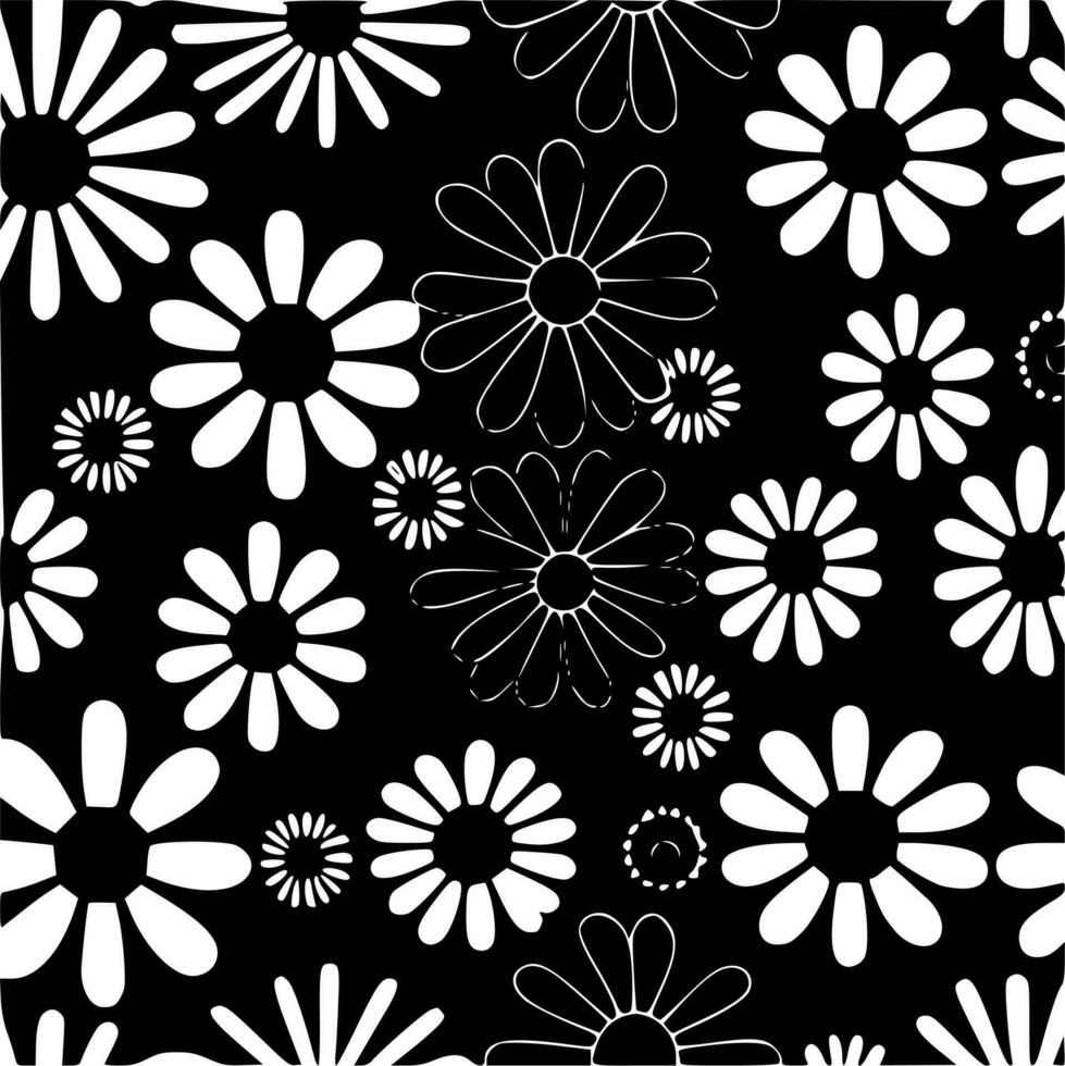 bloem patroon - minimalistische en vlak logo - vector illustratie