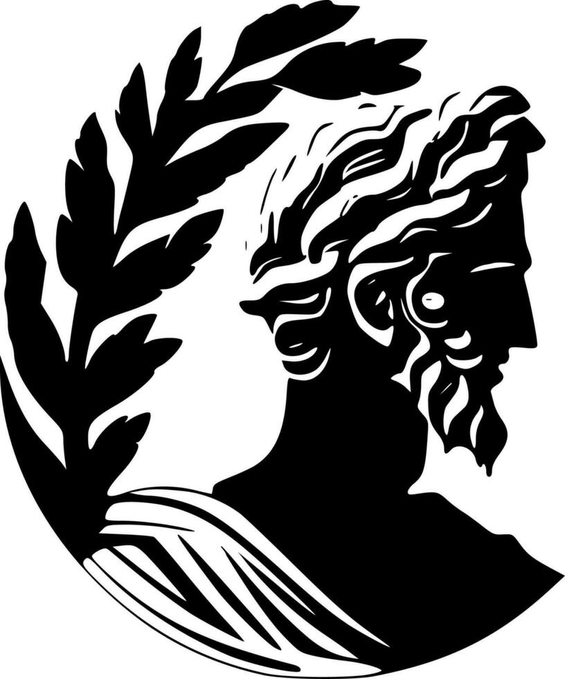Grieks - minimalistische en vlak logo - vector illustratie