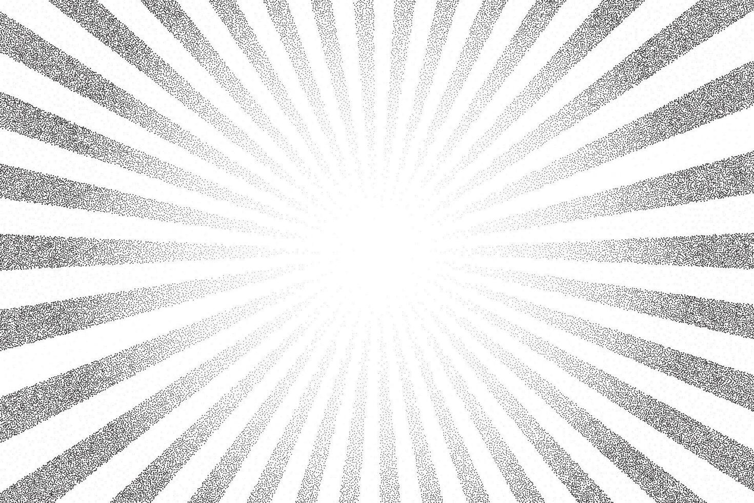 zon barsten achtergrond.halftoon starburst schijnen effect. wijnoogst radiaal zonnestraal met circulaire stralen. vector stippel stippel illustratie