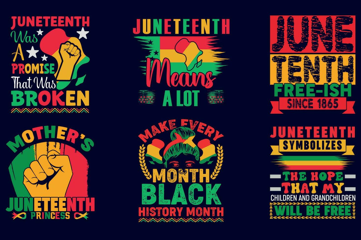 juni, zwart geschiedenis t overhemd ontwerp vector