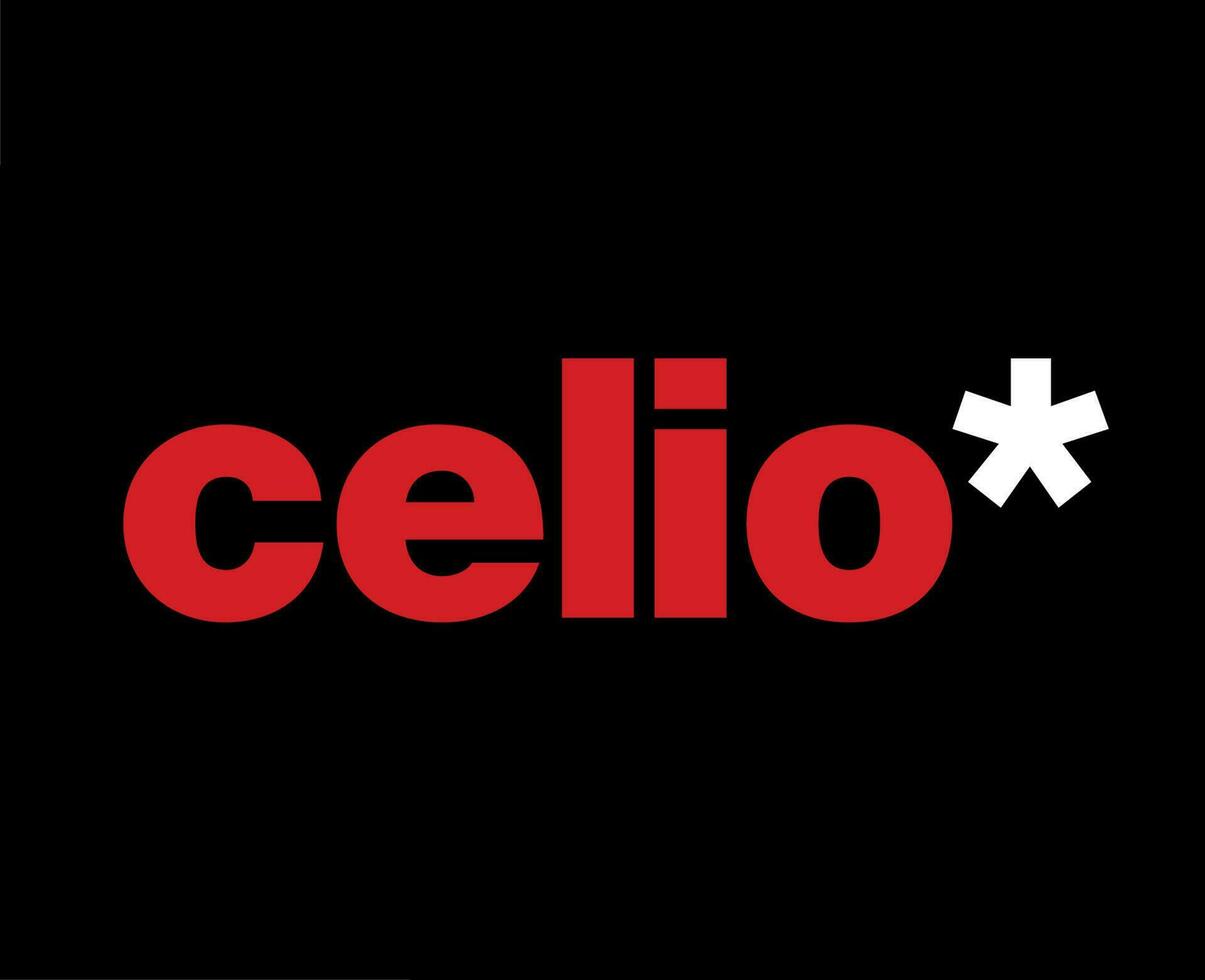 celio merk kleren symbool logo ontwerp mode vector illustratie met zwart achtergrond