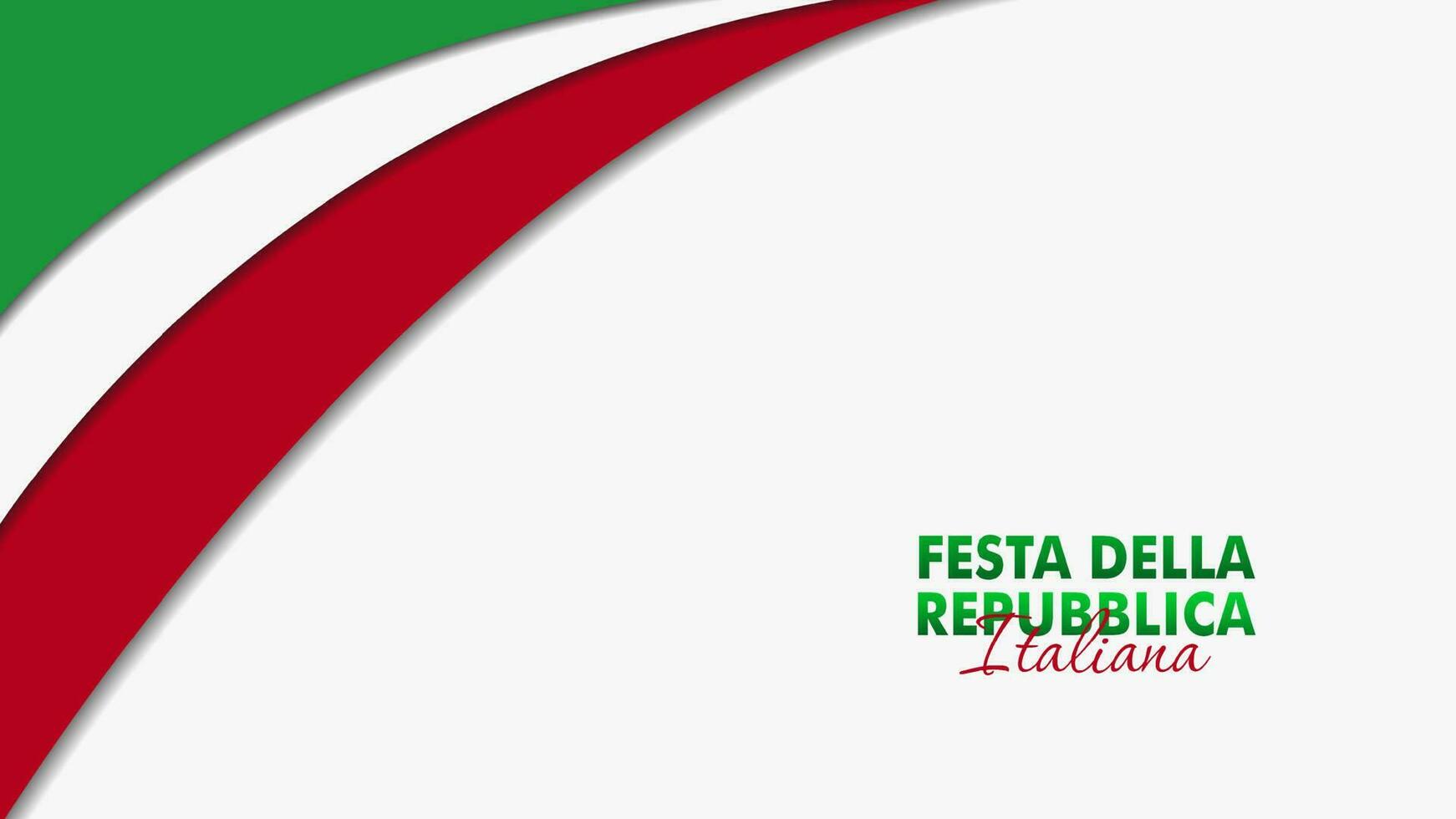 festa della repubblica Italiaans, 2 giungno, Italië republiek dag 2 juni, Italië nationaal vlag. viering achtergrond vector