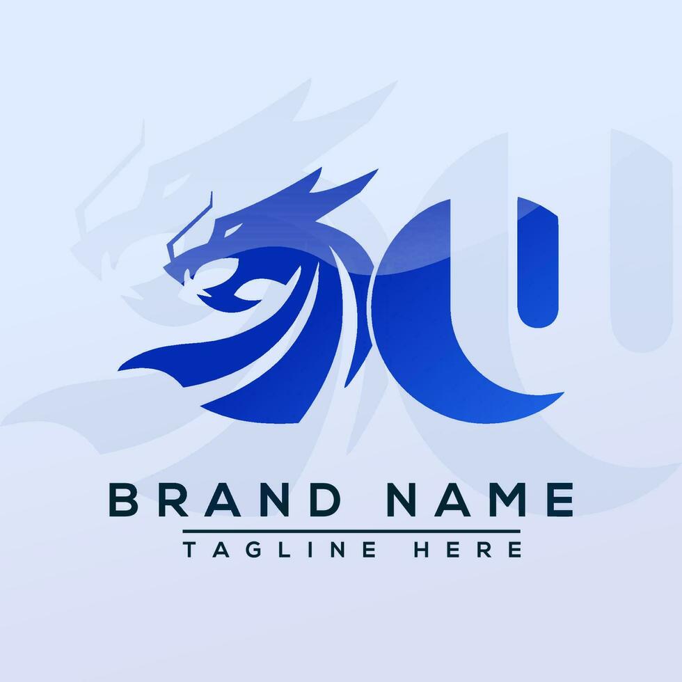 brief u logo sjabloon ontwerp vector illustratie ontwerp