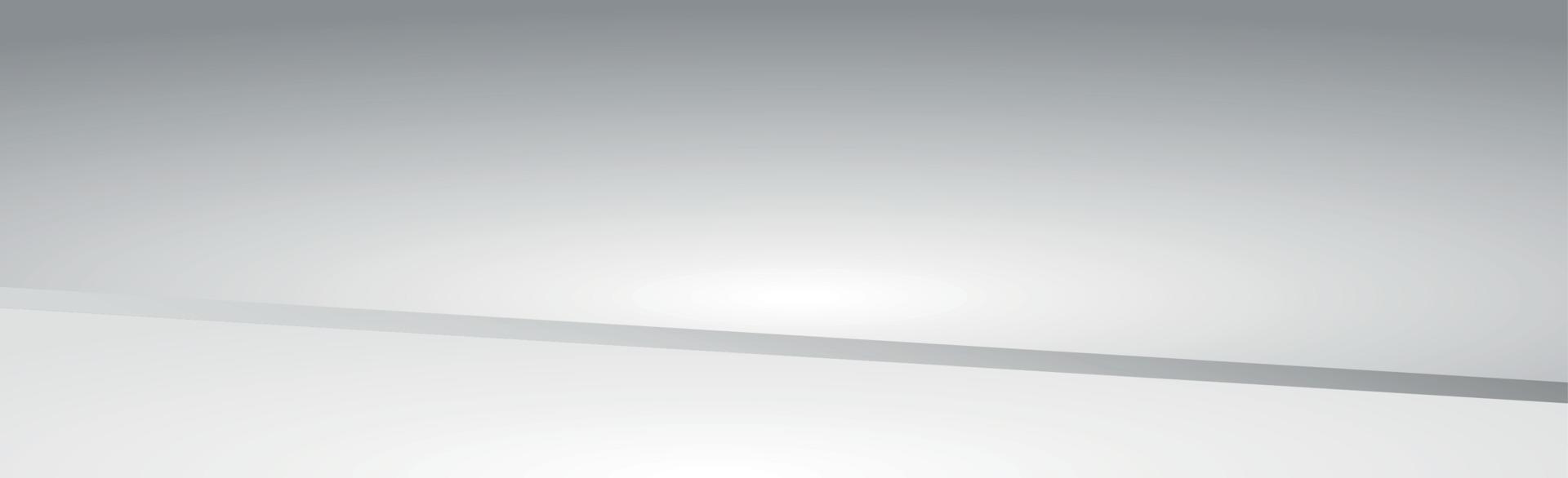 witte vector panoramische achtergrond met rechte lijnen en schaduwen