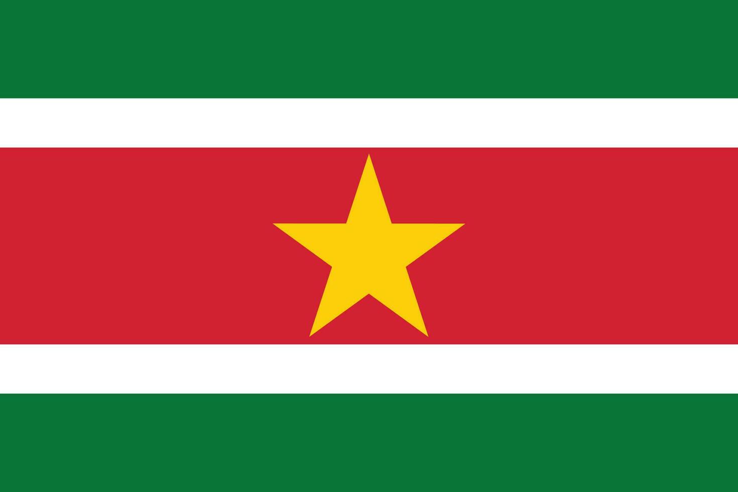 vlag van suriname.nationaal vlag van Suriname vector