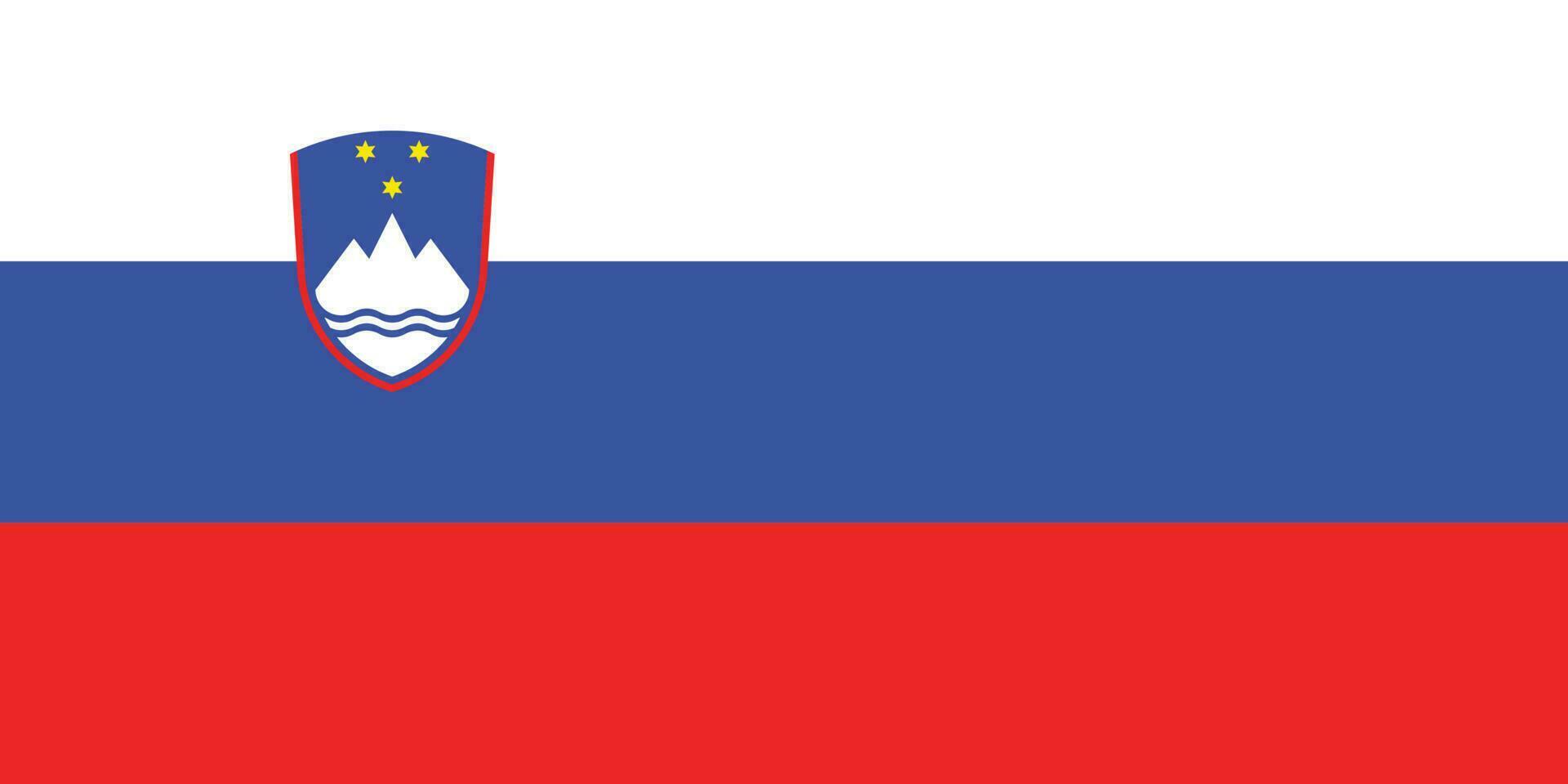 vlag van slovenië.nationaal vlag van Slovenië vector