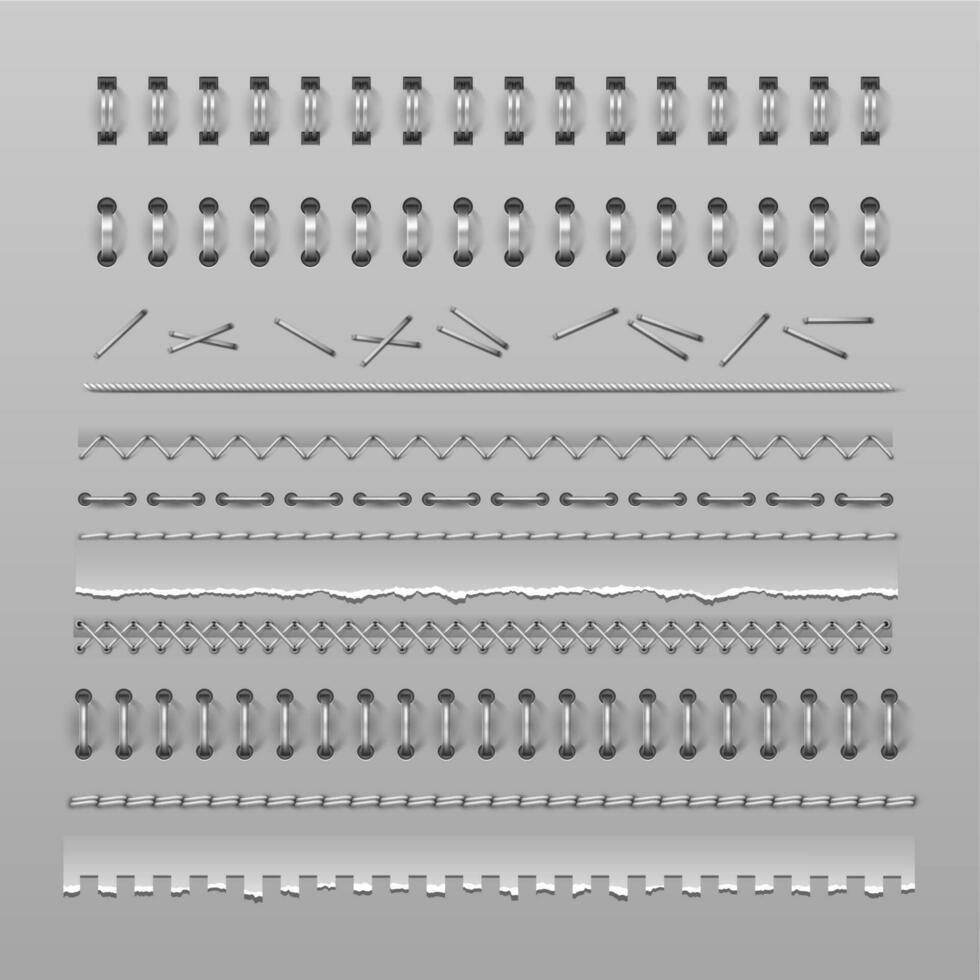 hechtingen, notitieboekje spiraal verbindend, nietmachine pinnen vector