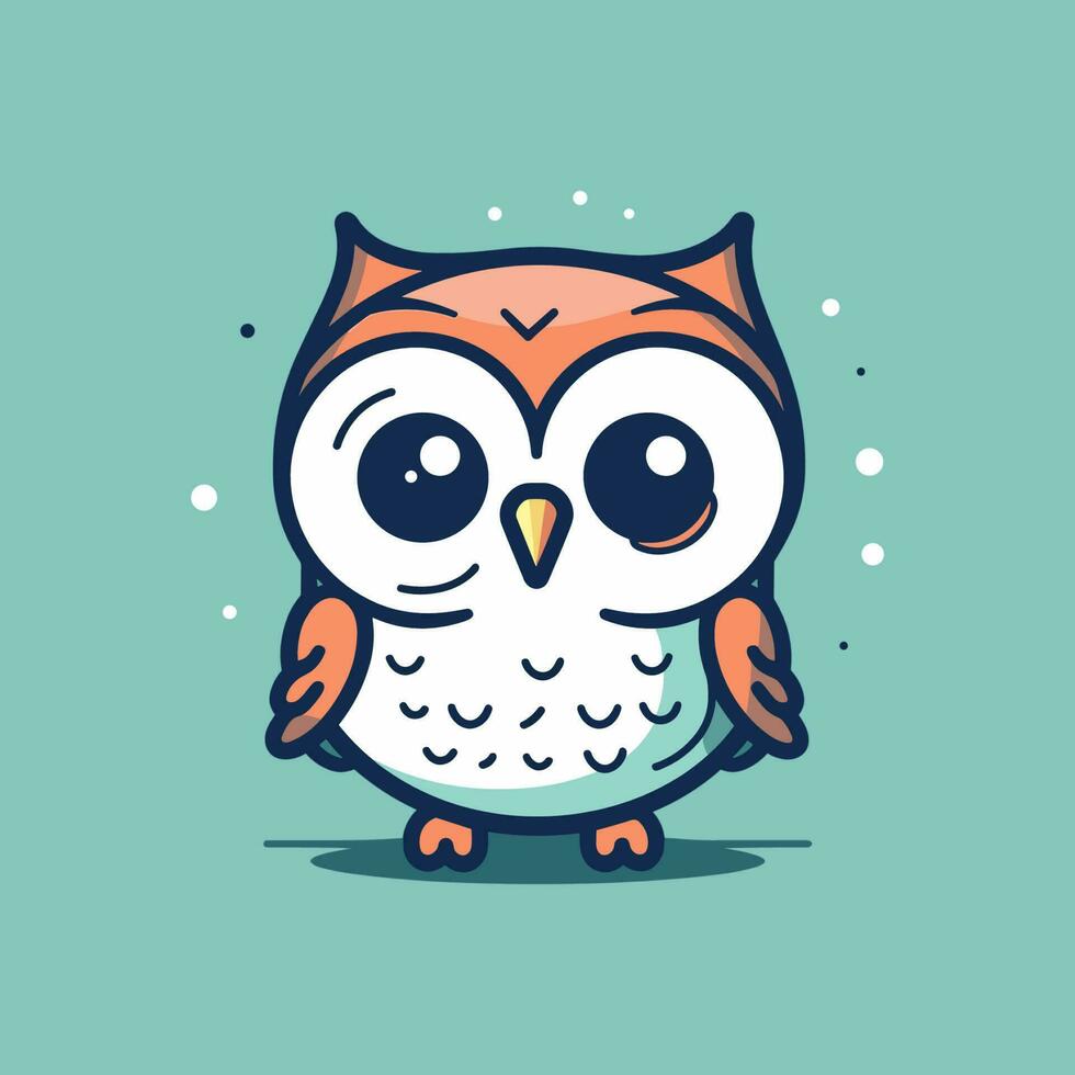 schattig uil illustratie is charmant en verrukkelijk, perfect voor ontwerpen dat zijn grillig en vertederend. vector