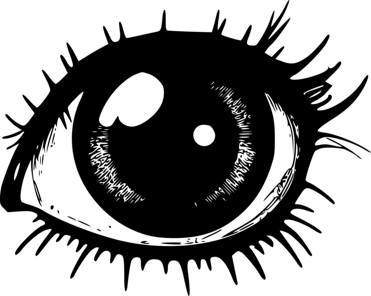 ogen - minimalistische en vlak logo - vector illustratie