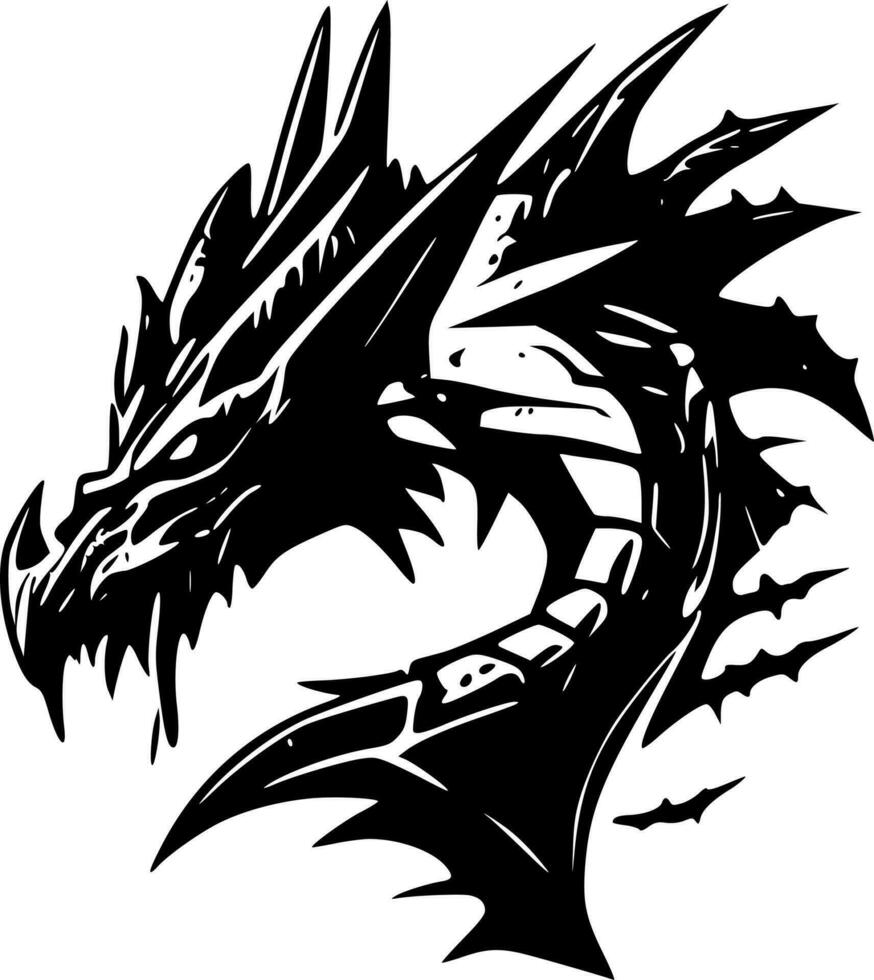 draken - hoog kwaliteit vector logo - vector illustratie ideaal voor t-shirt grafisch