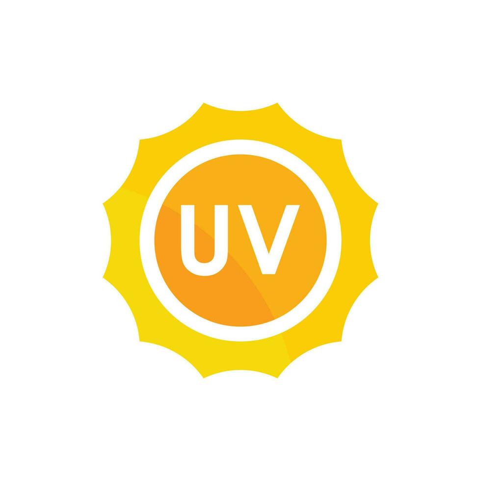 uv bescherming vector icoon, ultraviolet logo