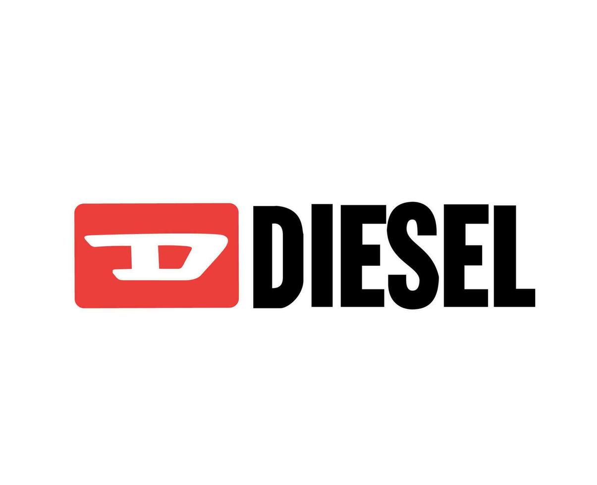 diesel logo merk symbool ontwerp luxe kleren mode vector illustratie