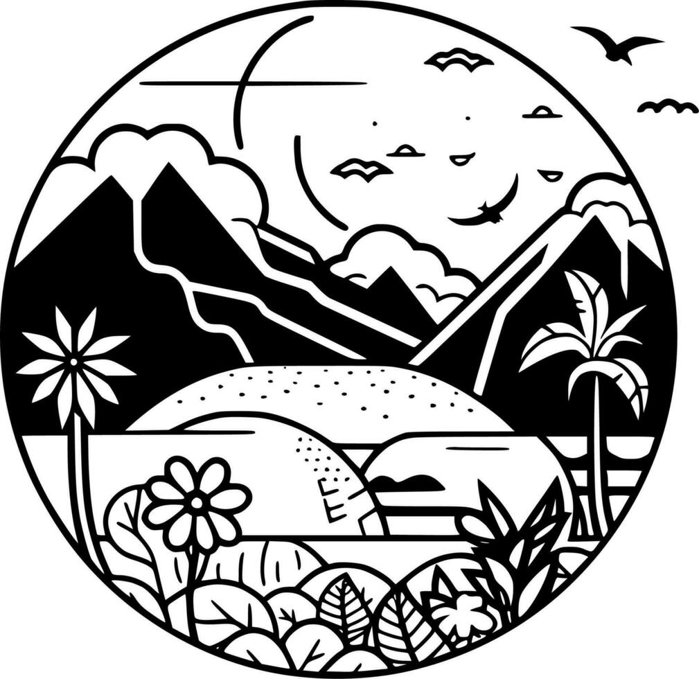 Hawaii - hoog kwaliteit vector logo - vector illustratie ideaal voor t-shirt grafisch