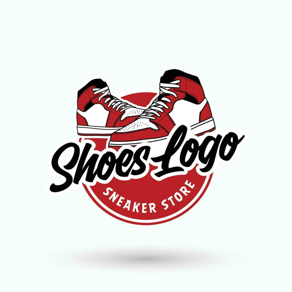 schoenen logo ontwerp sportschoenen logo ontwerp vector