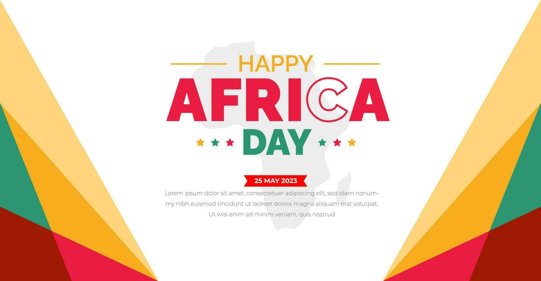 gelukkig Afrika dag achtergrond of banier ontwerp sjabloon. vector