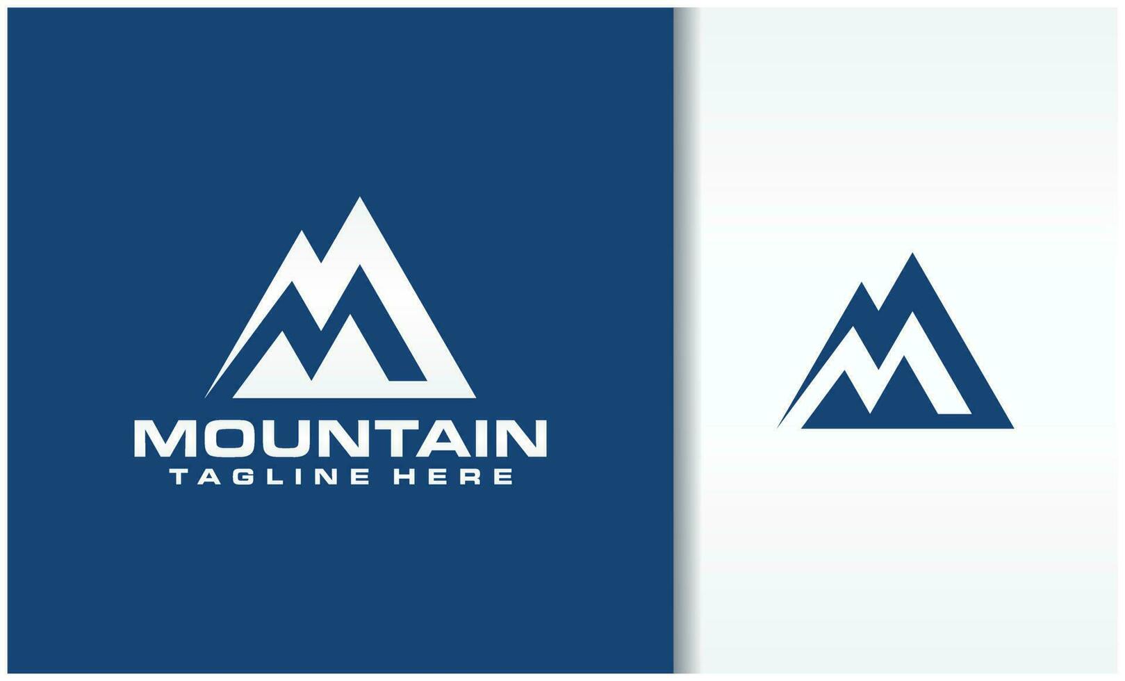 letter m berg logo vector