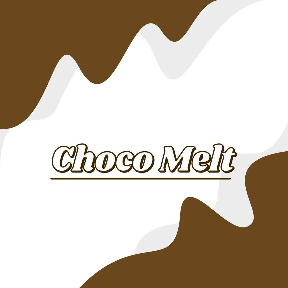 smelten chocola. smelten chocola druppels, lijsten, spatten. donker bruin plons morsen en druppels Aan wit achtergrond. gesmolten chocola druppelen. vector