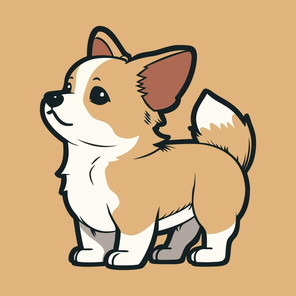 schattige hond illustratie vector