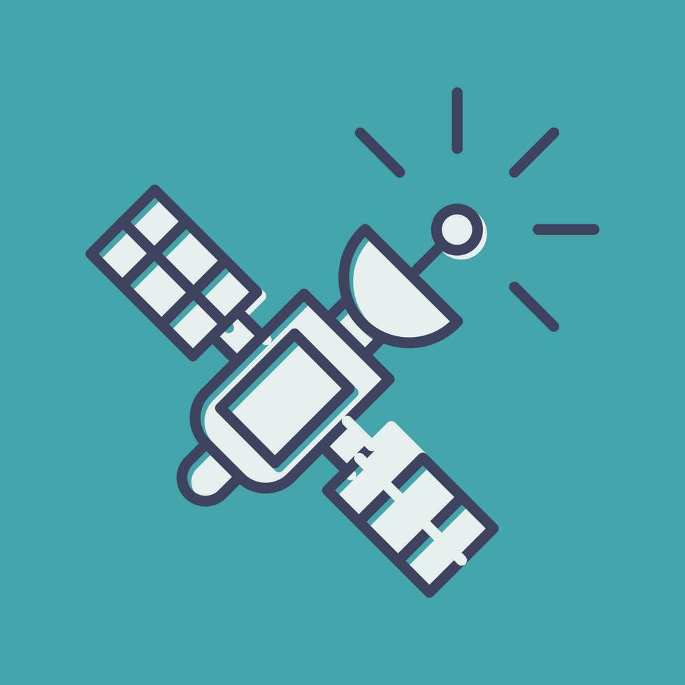 satelliet vector pictogram