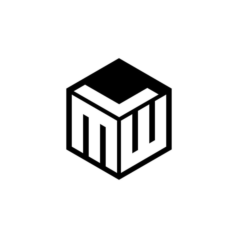 mwl brief logo ontwerp in illustratie. vector logo, schoonschrift ontwerpen voor logo, poster, uitnodiging, enz.