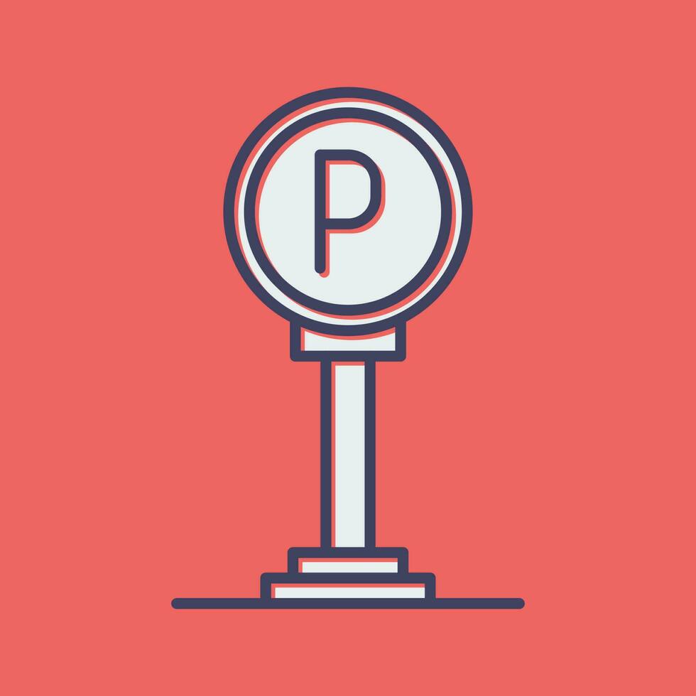 parkeren teken vector icoon