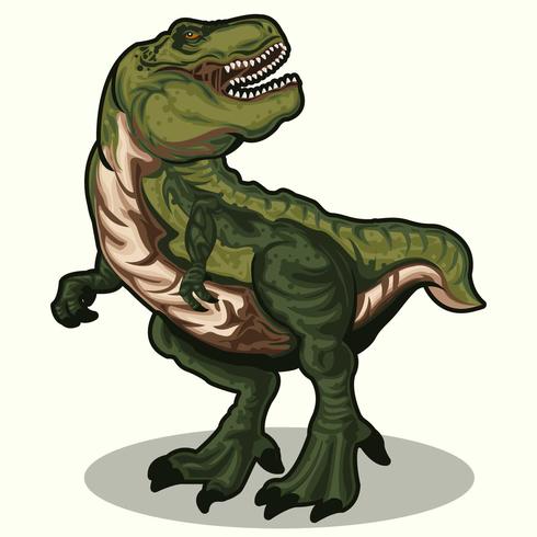 Realistische Dinosaurussen T-Rex vector