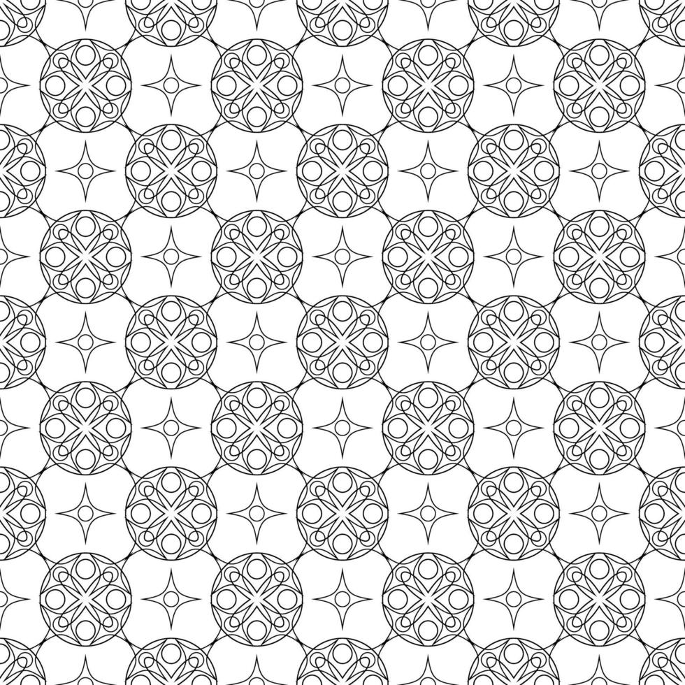 zwart-wit naadloze patroon geometrische sieraad vector