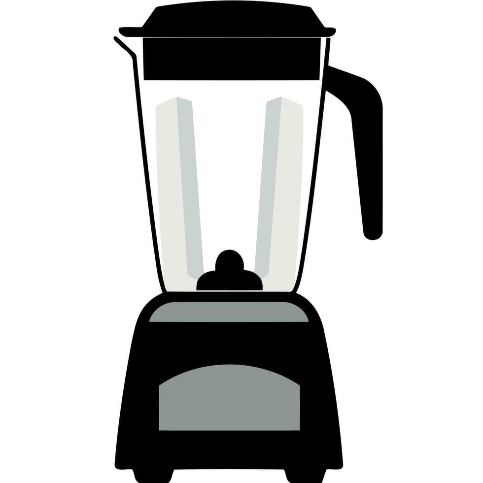 keuken toestel blender zwart en wit silhouet vector